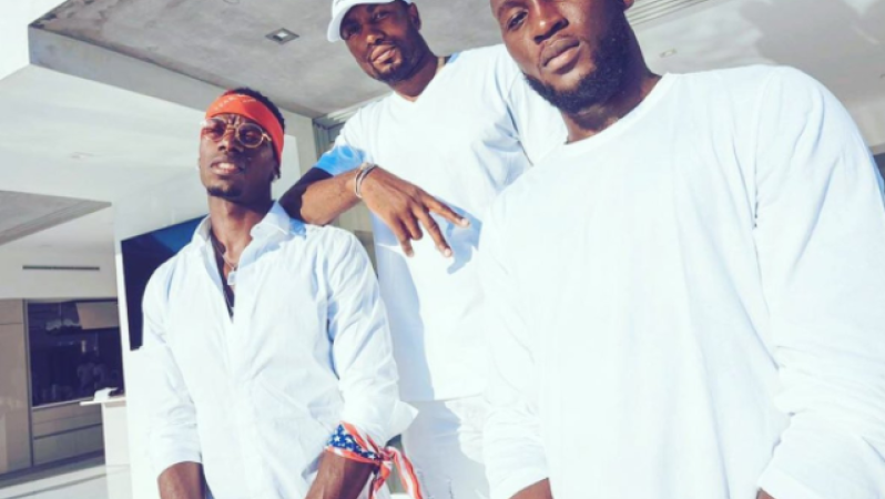 Paul Pogba and Romelu Lukaku Push Reporter in Pool