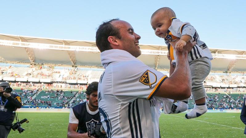 Landon Donovan's son Talon Dribbles