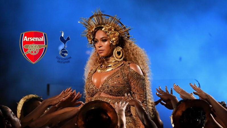 Beyonce says Tottenham vs Arsenal