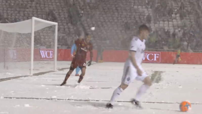 Luis Silva Throws Snowball At Tim Parker