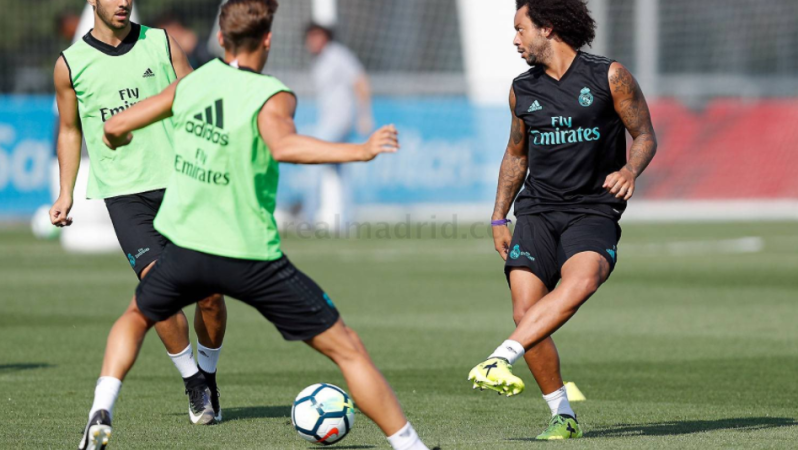 Marcelo goal in Real Madrid Training 