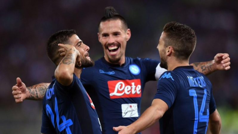 Napoli build up vs Lazio