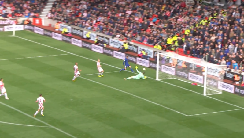 Morata Goal vs Stoke City