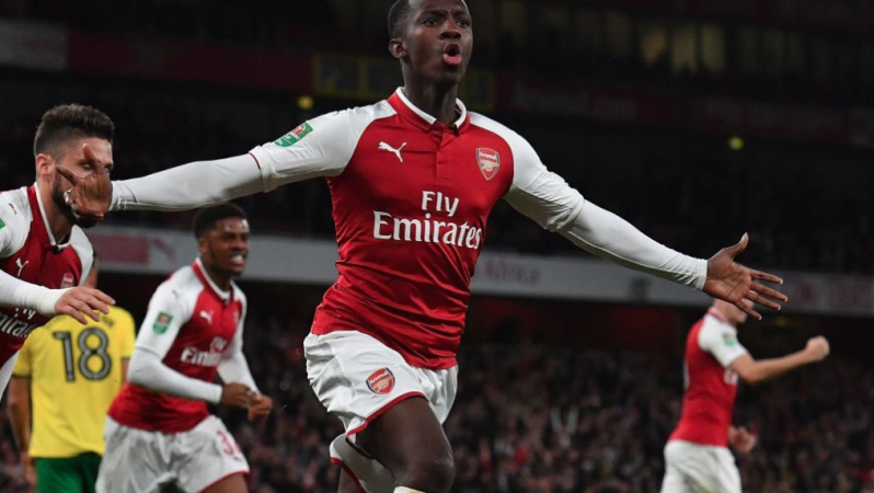 Eddie Nketiah's goals for Arsenal