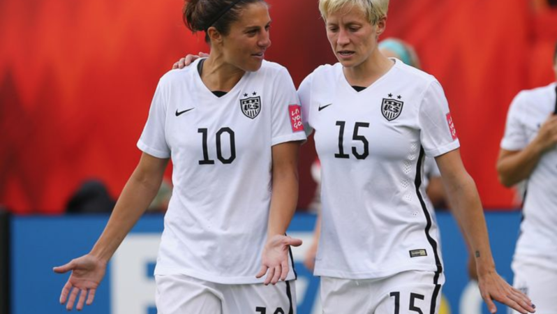 Carli Lloyd and Megan Rapinoe