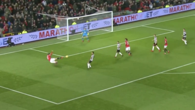 Zlatan Ibrahimovic Scissor Kick Attempt 