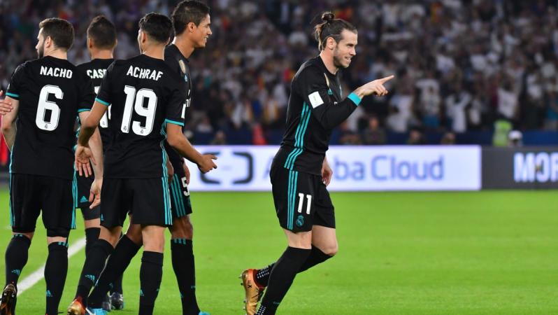 Real Madrid celebrates a victory.