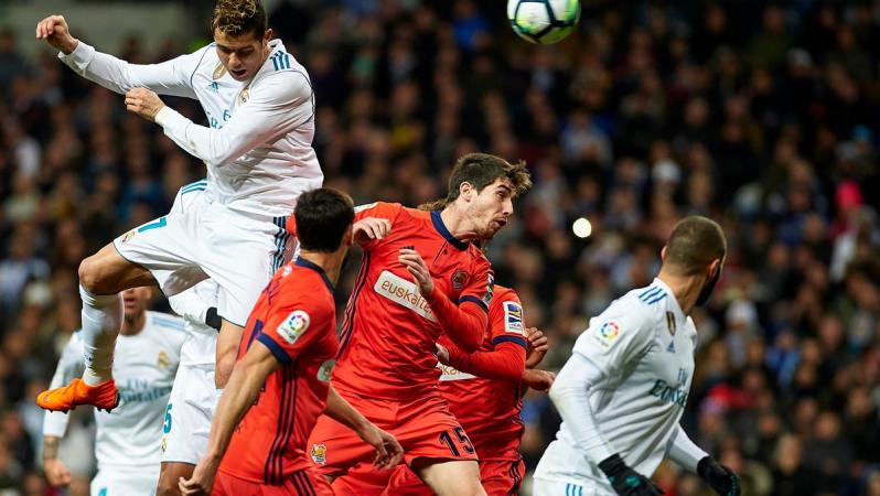 Ronaldo Scores A Perfect Header