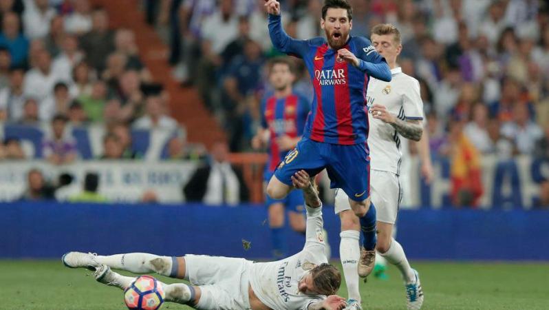 Sergio Ramos Tackles On Lionel Messi