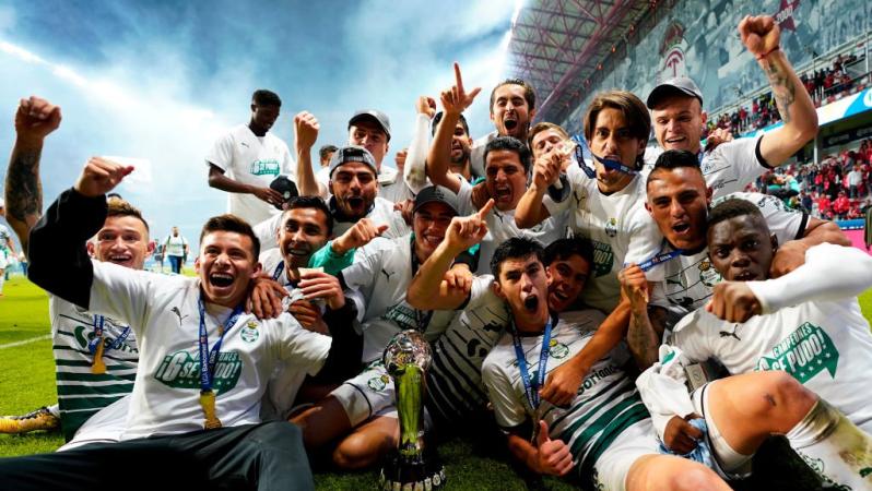 Santos celebrates their sixth Liga MX title
