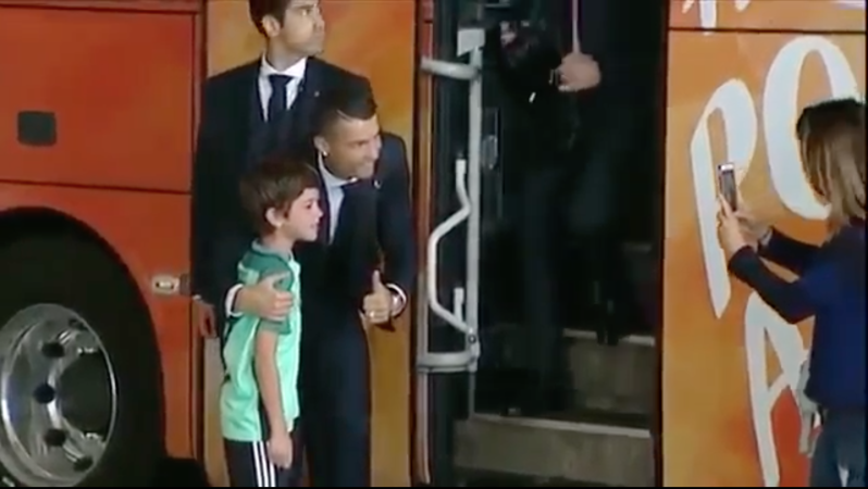 Cristiano Ronaldo And A Fan