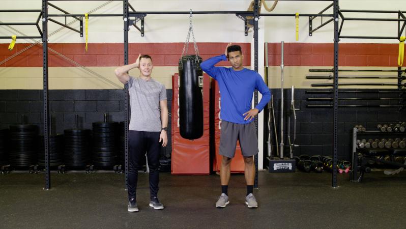 Neck exercises to help prevent concussions.