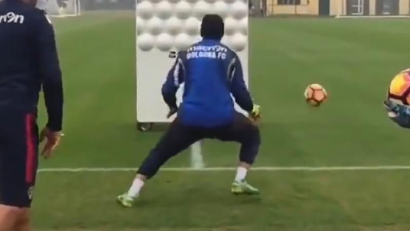 Weird goalkeeper drills