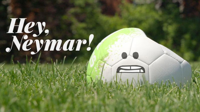 This ball wants Neymar to stop flopping