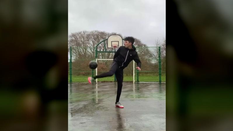 Insane Basketball Hoop Trick Shot