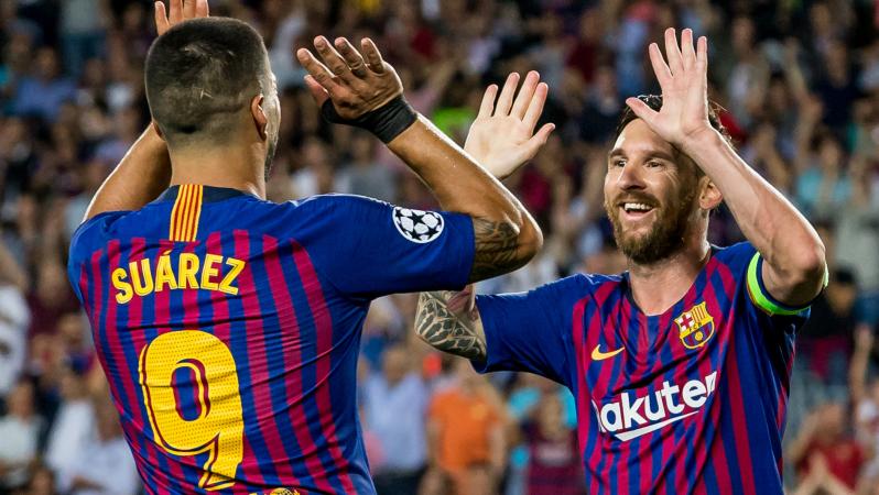 Luis Suárez and Lionel Messi