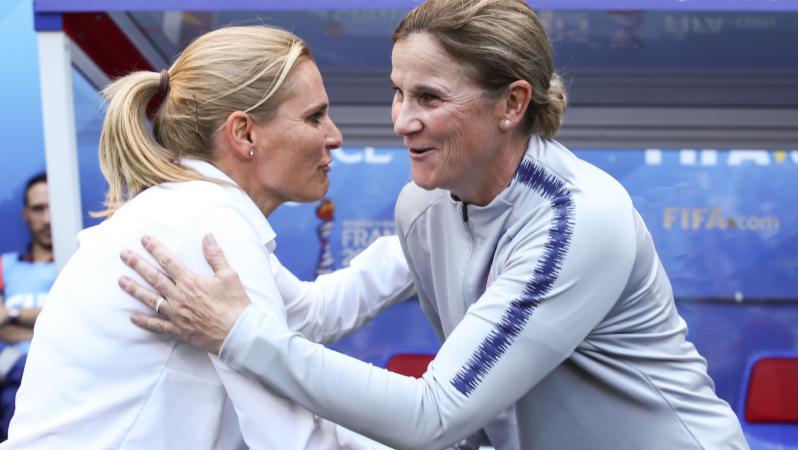 Sarina Wiegman and Jill Ellis