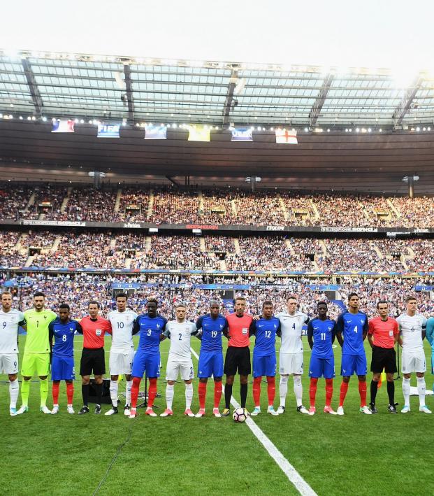 England VS France international friendly minute of silence 