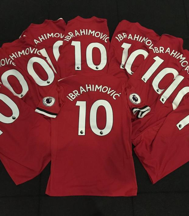 Zlatan Ibrahimovic New Manchester United Number