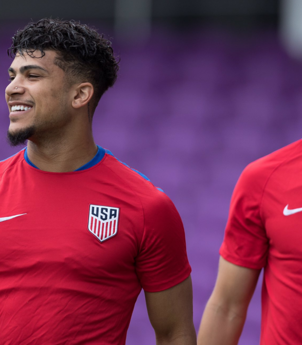 Yedlin Smiling in Training