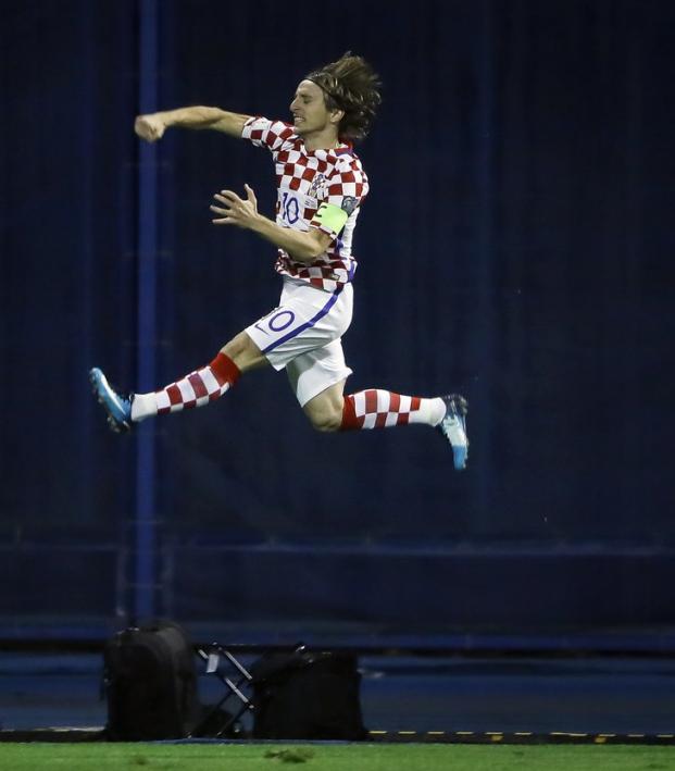 Luka Modric High Jump Croatia 