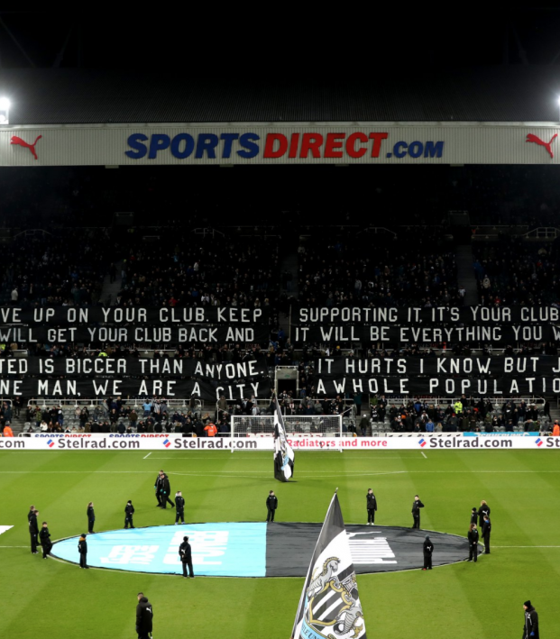 Newcastle Fans Banner