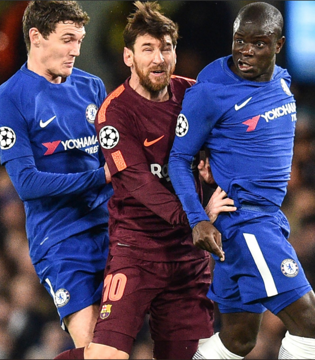 Kante And Christensen Combine To Make A Messi Sandwich