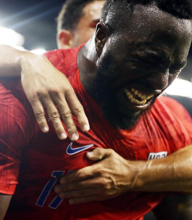 Jozy Altidore After Scoring Unreal Bicycle Kick Goal 