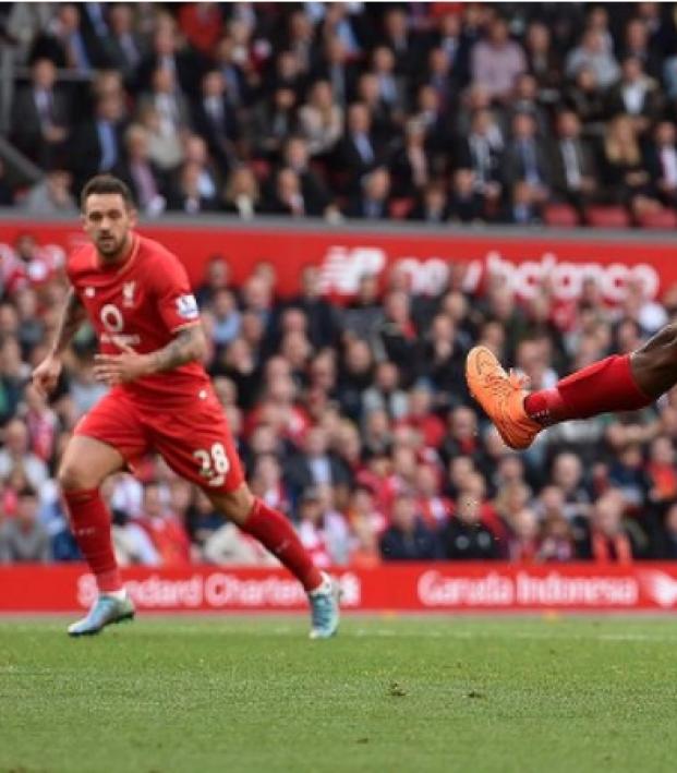 Daniel Sturridge gets his first goal of the Premier League season. 