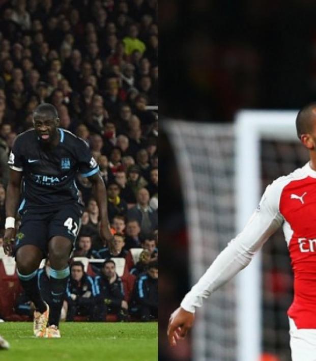 Toure strike and Walcott Celebration