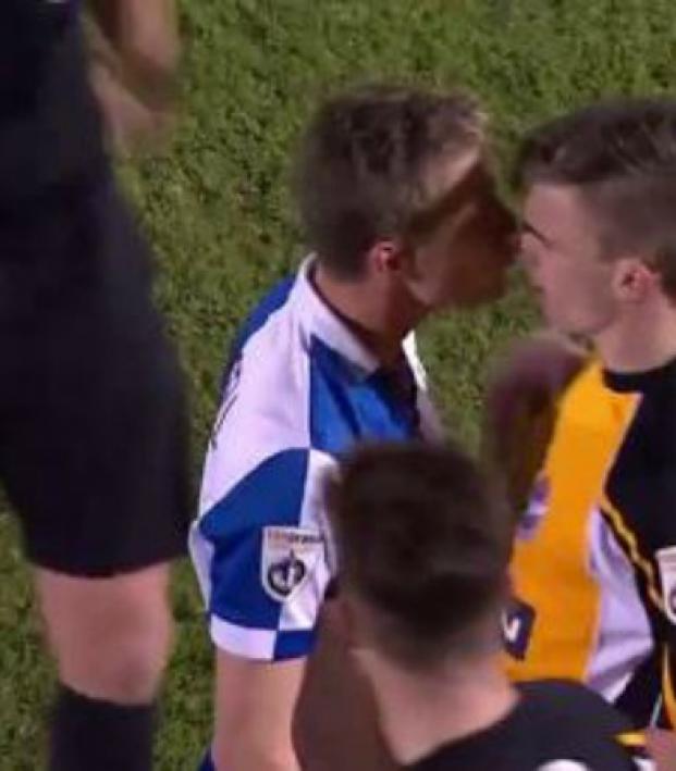 English Footballers Fight Kiss And Make Up