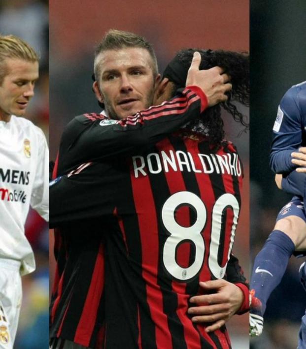 Beckham, Zidane, Ronaldinho and Ibrahimovic