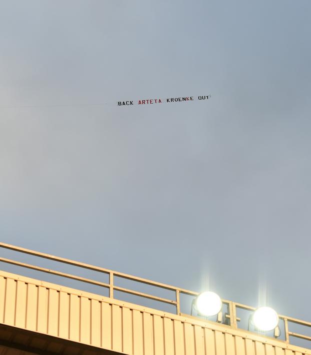 Arsenal Plane Banner