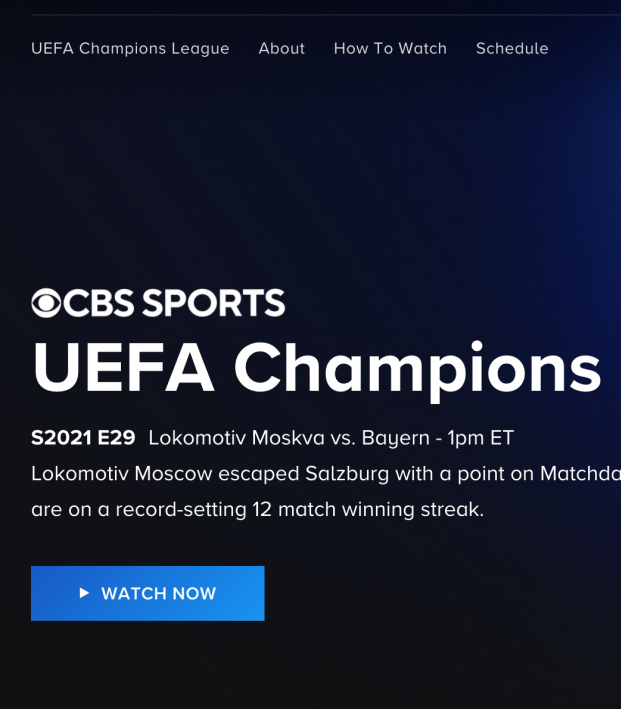 37 HQ Images Cbs All Access Sports Schedule / Uefa Champions League And Europa League Come To Cbs Sports With New U S Tv Rights Deal Cbssports Com