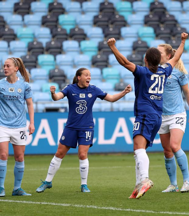 Man City Vs Chelsea Women Highlights Blues Near Wsl Title