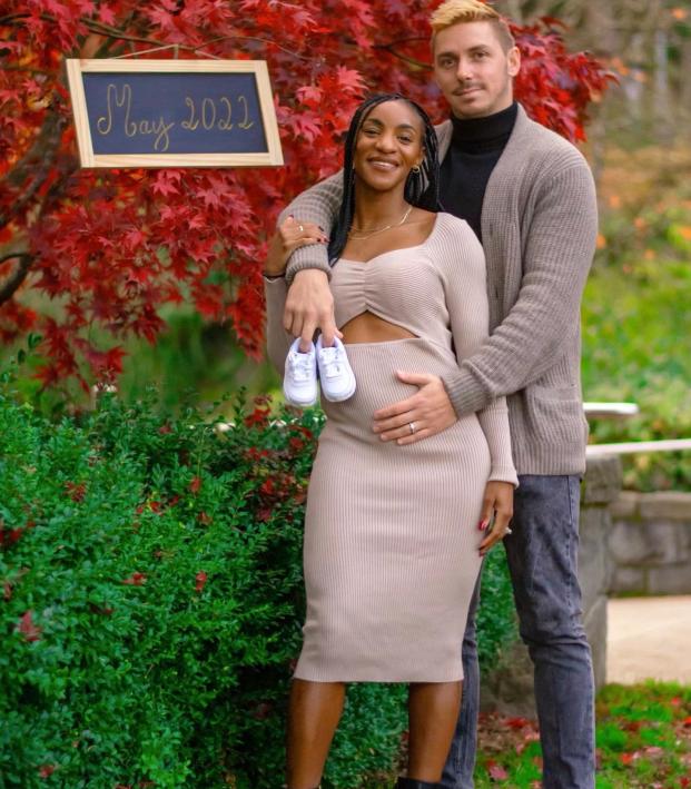 Crystal Dunn with desirable, Husband Pierre Soubrier 
