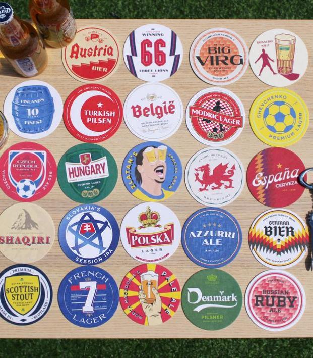 Boot and Ball beer mats