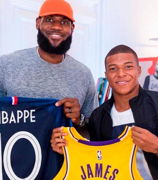 lebron y mbappe