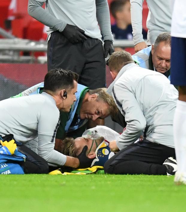 Luke Shaw Head Injury Vs Spain Overshadows Rest Of Match At Wembley