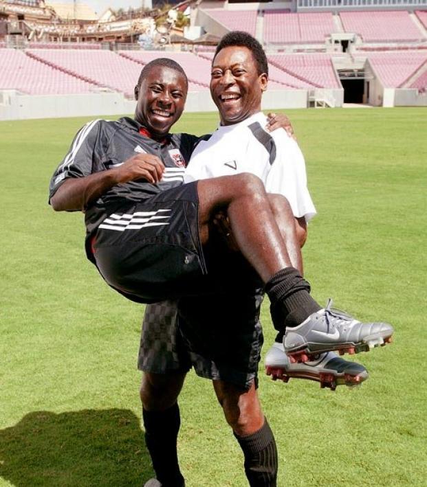 It's Pele and Freddy Adu: A Pele Photo History