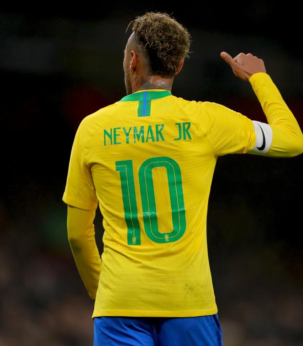 Neymar Jr. in his Brazil National Team Uniform 