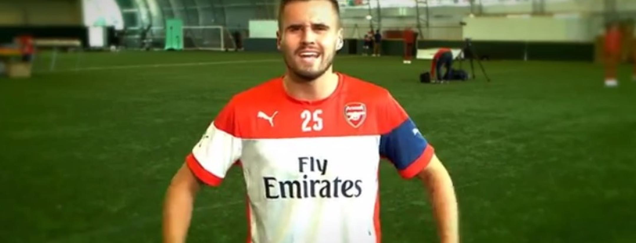 Arsenal players practice New York accents 