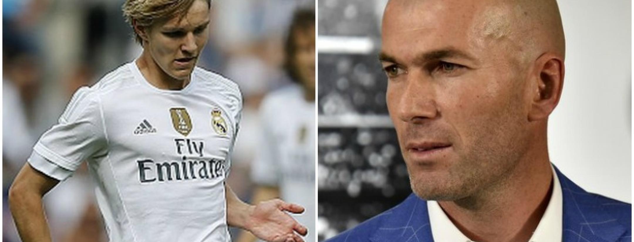 Martin Odegaard and Zinedine Zidane