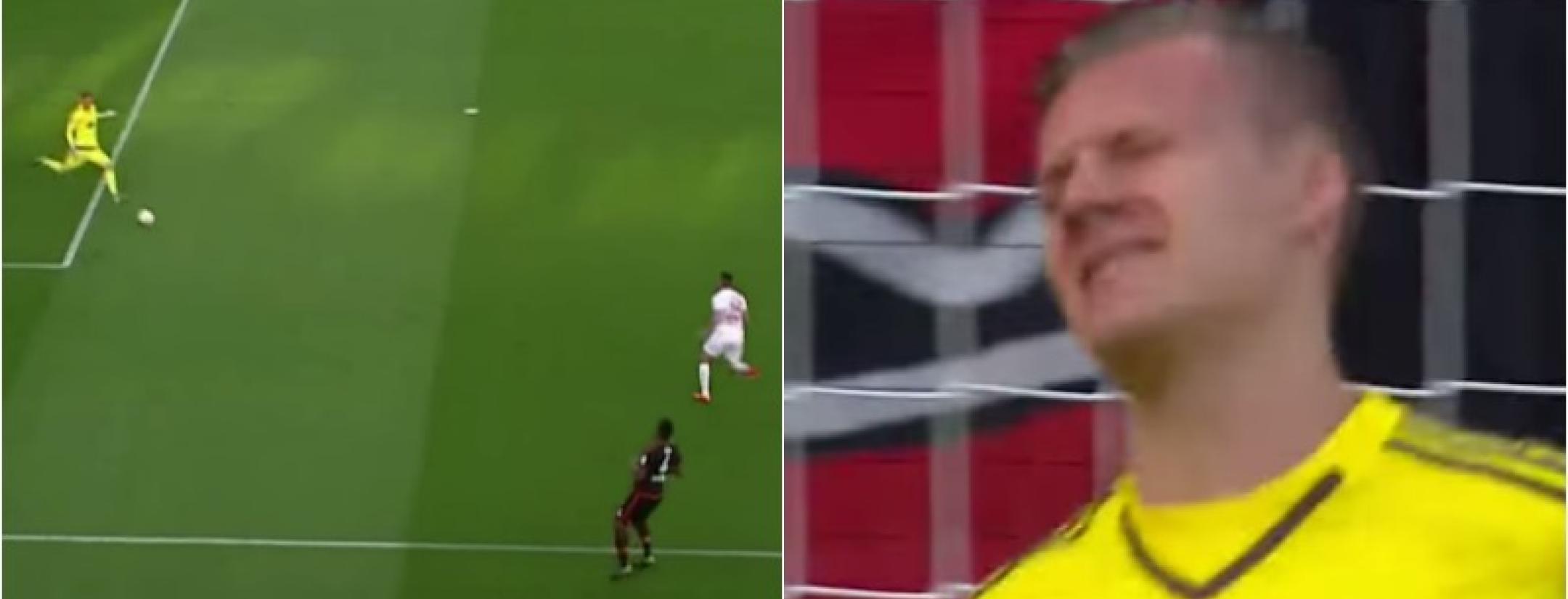 Bernd Leno está enojado.