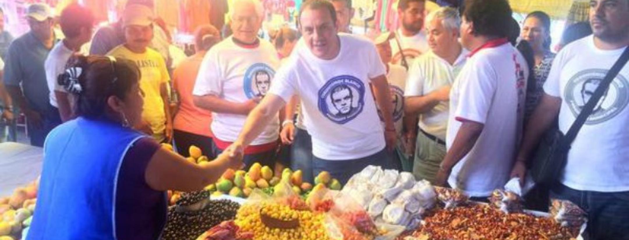 Cuauhtemoc Blanco is ahead in the polls