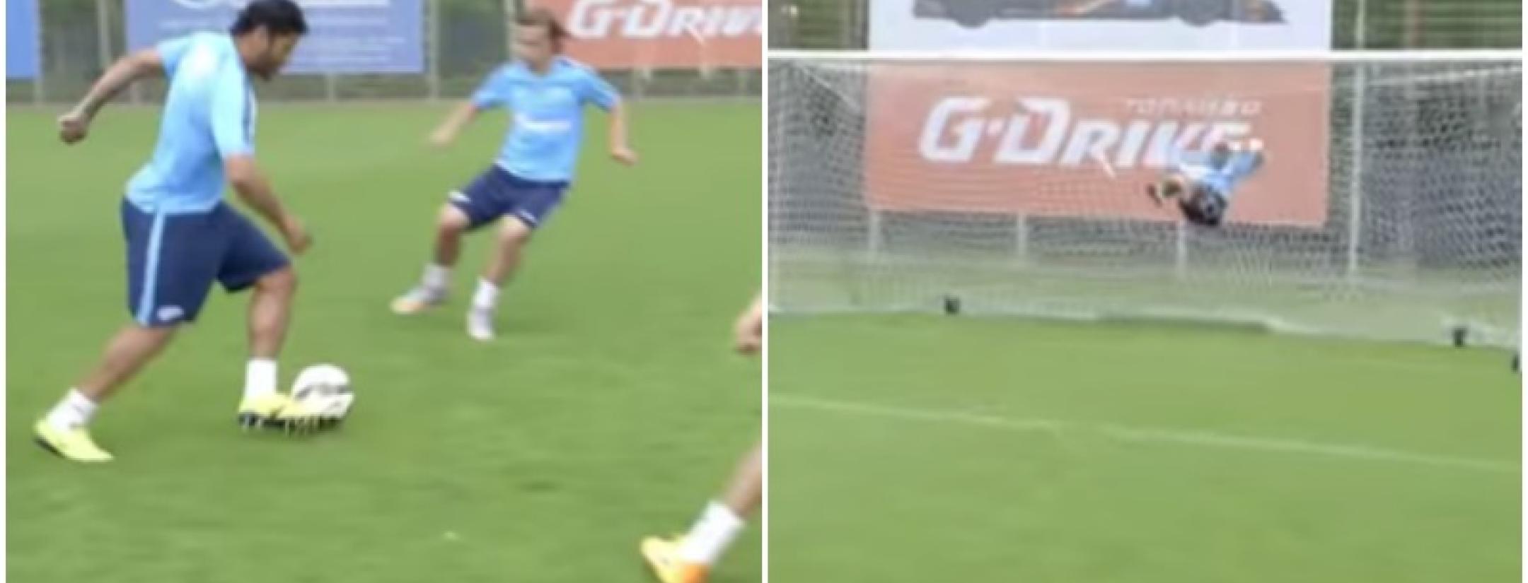 Hulk blows away the keeper