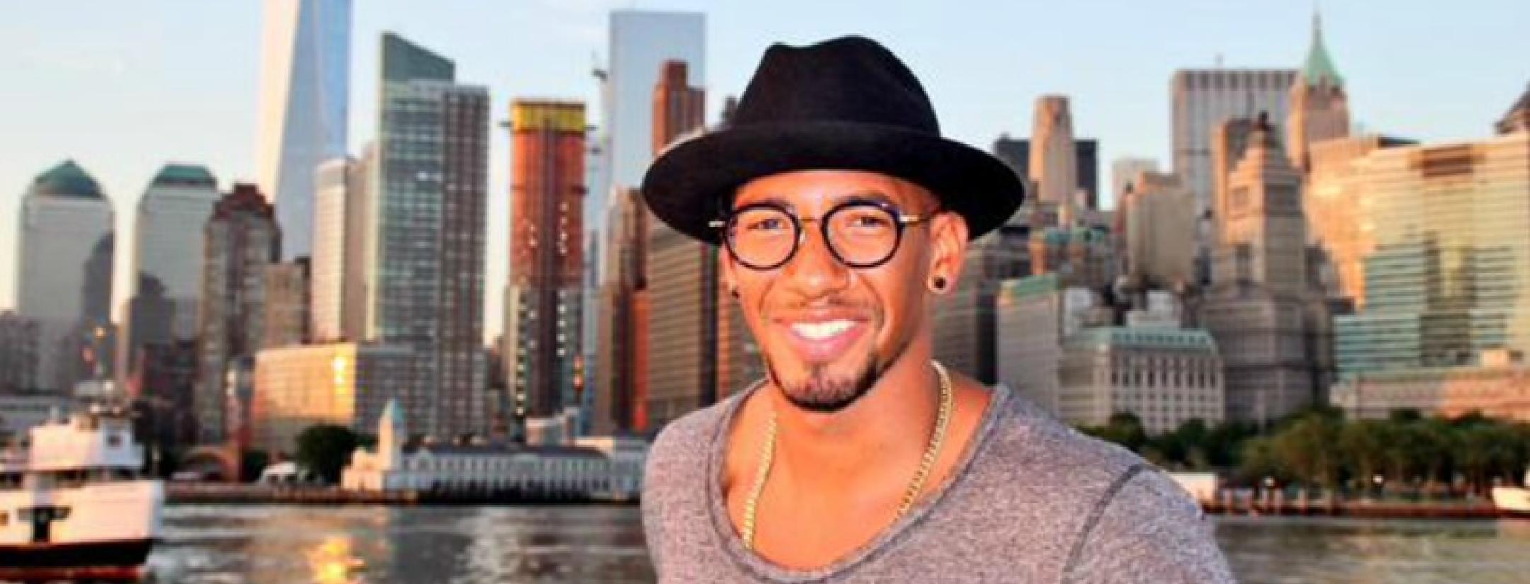 Boateng arrives in New York 
