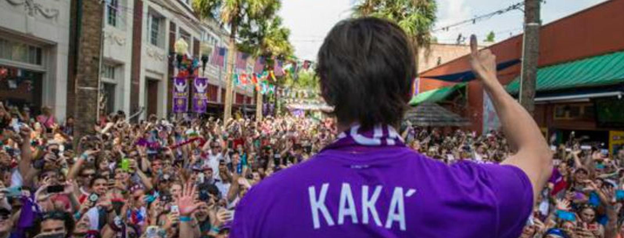 Kaka arrives in Orlando for the MLS