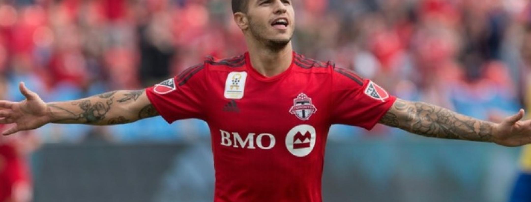 Giovinco looking triumphant. 