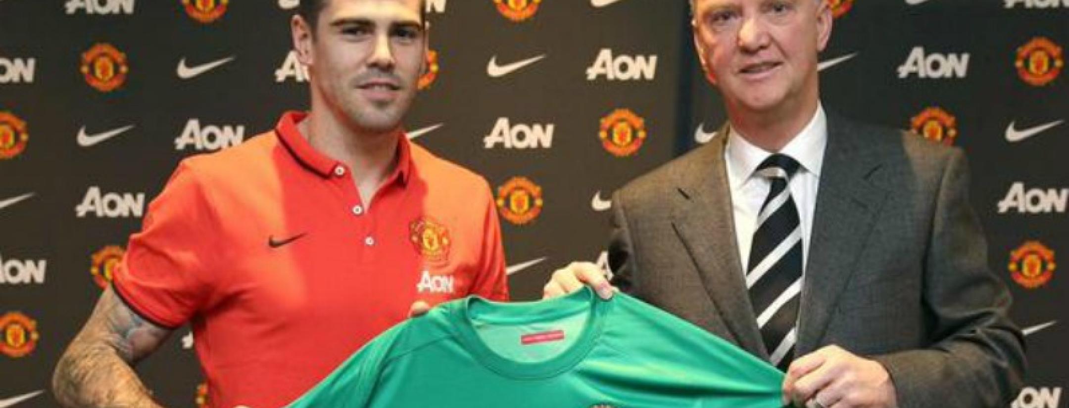 Victor Valdes, shown here, will be heading to Old Trafford and Manchester United